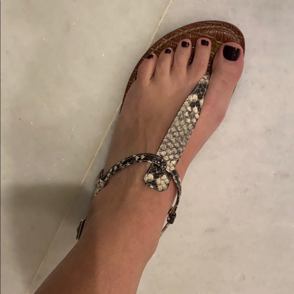 Sam Edelman snakeskin print sandal